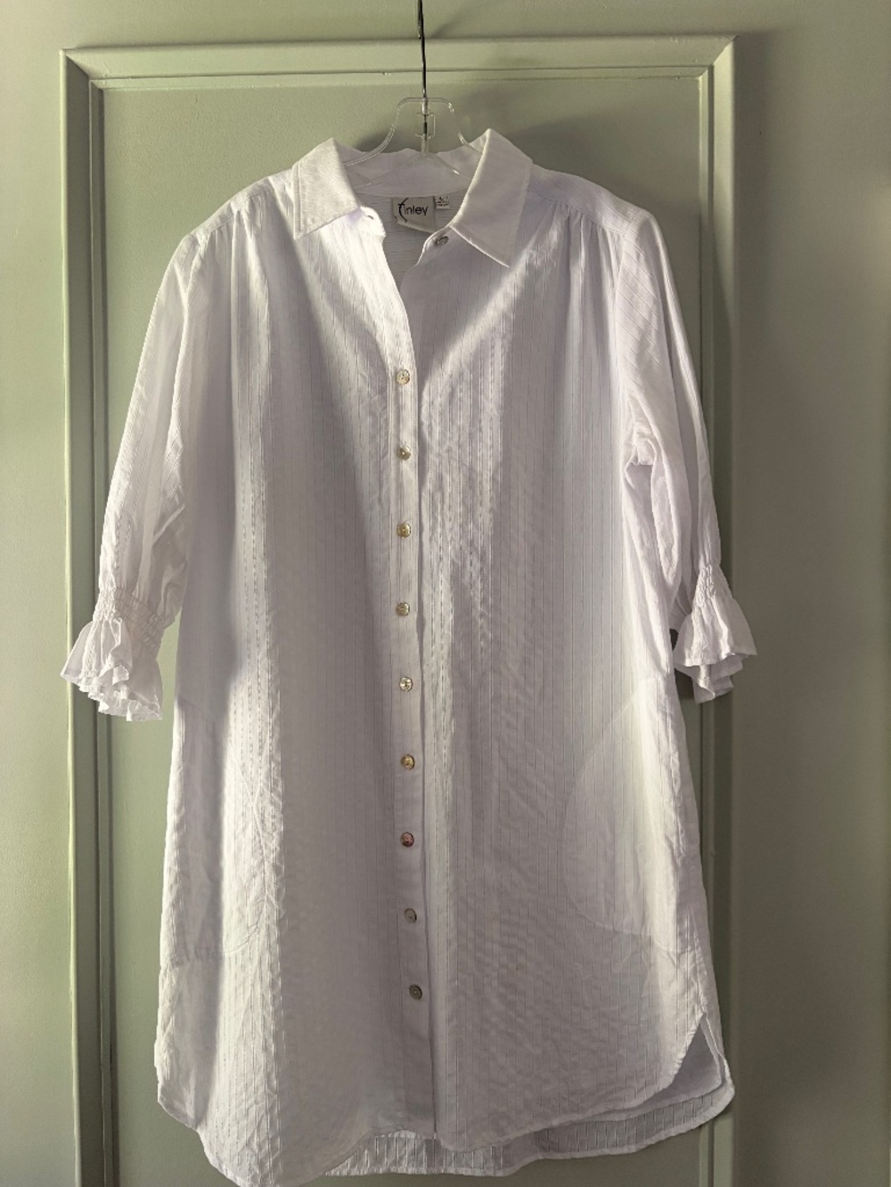 White Finley Shirt Dress